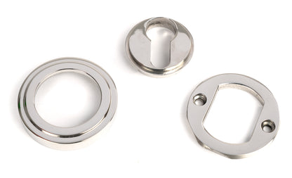 ESCUTCHEON ROUND EURO CNC ART DECO 53x8 PMA - 49877 by MARCHES (ANVIL) ARCHITECTURAL HARDWARE