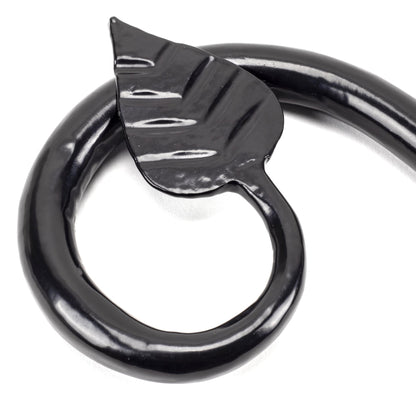 CURTAIN FINIAL LEAF PR 175x110 BLK - 49900 by MARCHES (ANVIL) ARCHITECTURAL HARDWARE