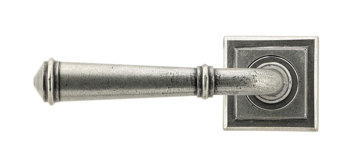 REGENCY LEVER HANDLE+ROSE SQUARE 131x53x67 PEW - 49980 by MARCHES (ANVIL) ARCHITECTURAL HARDWARE