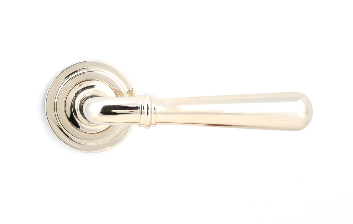 NEWBURY LEVER HANDLE+ROSE UNSPRUNG ART DECO 126x53x64 PNP - 50026 by MARCHES (ANVIL) ARCHITECTURAL HARDWARE