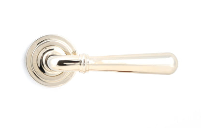 NEWBURY LEVER HANDLE+ROSE UNSPRUNG ART DECO 126x53x64 PNP - 50026 by MARCHES (ANVIL) ARCHITECTURAL HARDWARE