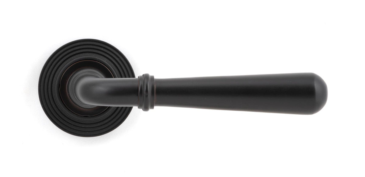 NEWBURY LEVER HANDLE+ROSE UNSPRUNG BEEHIVE 126x53x64 AGBZ - 50031 by MARCHES (ANVIL) ARCHITECTURAL HARDWARE