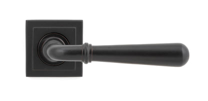 NEWBURY LEVER HANDLE+ROSE UNSPRUNG SQUARE 126x53x64 AGBZ - 50032 by MARCHES (ANVIL) ARCHITECTURAL HARDWARE