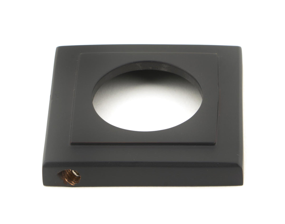 NEWBURY LEVER HANDLE+ROSE UNSPRUNG SQUARE 126x53x64 AGBZ - 50032 by MARCHES (ANVIL) ARCHITECTURAL HARDWARE