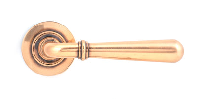 NEWBURY LEVER HANDLE+ROSE UNSPRUNG PLAIN 126x53x64 PBZ - 50033 by MARCHES (ANVIL) ARCHITECTURAL HARDWARE