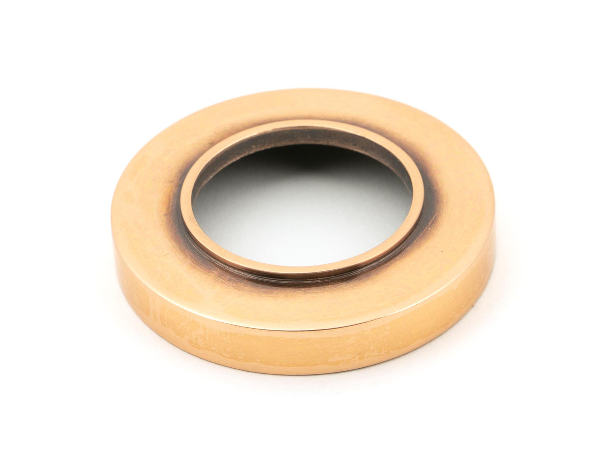 NEWBURY LEVER HANDLE+ROSE UNSPRUNG PLAIN 126x53x64 PBZ - 50033 by MARCHES (ANVIL) ARCHITECTURAL HARDWARE