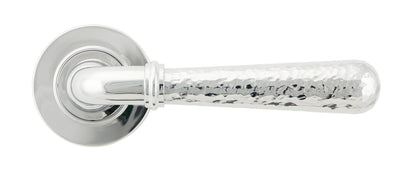 HAMMERED NEWBURY LEVER HANDLE+ROSE UNSPRUNG PLAIN 126x53x64 PCP - 50041 by MARCHES (ANVIL) ARCHITECTURAL HARDWARE