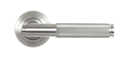 BROMPTON LEVER HANDLE+ROSE UNSPRUNG PLAIN 125x53x70 SMA - 50065 by MARCHES (ANVIL) ARCHITECTURAL HARDWARE