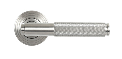 BROMPTON LEVER HANDLE+ROSE UNSPRUNG BEEHIVE 125x53x70 SMA - 50067 by MARCHES (ANVIL) ARCHITECTURAL HARDWARE