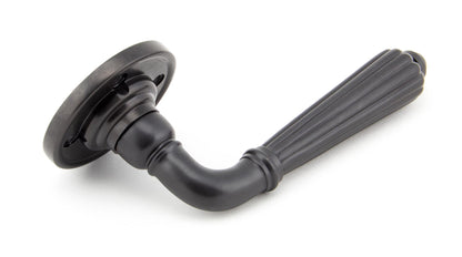 HINTON LEVER HANDLE+ROSE UNSPRUNG 128x60x70 AGBZ - 50084 by MARCHES (ANVIL) ARCHITECTURAL HARDWARE