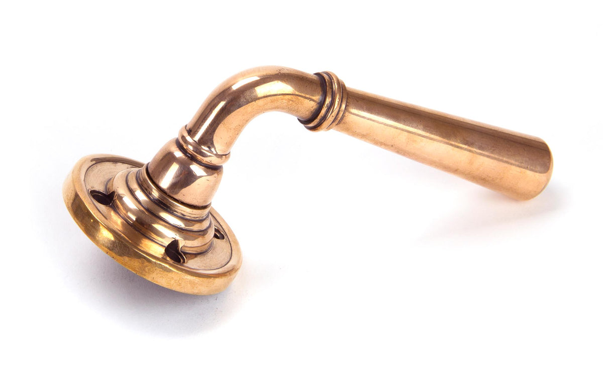 NEWBURY LEVER HANDLE+ROSE UNSPRUNG 124x60x64 PBZ - 50095 by MARCHES (ANVIL) ARCHITECTURAL HARDWARE