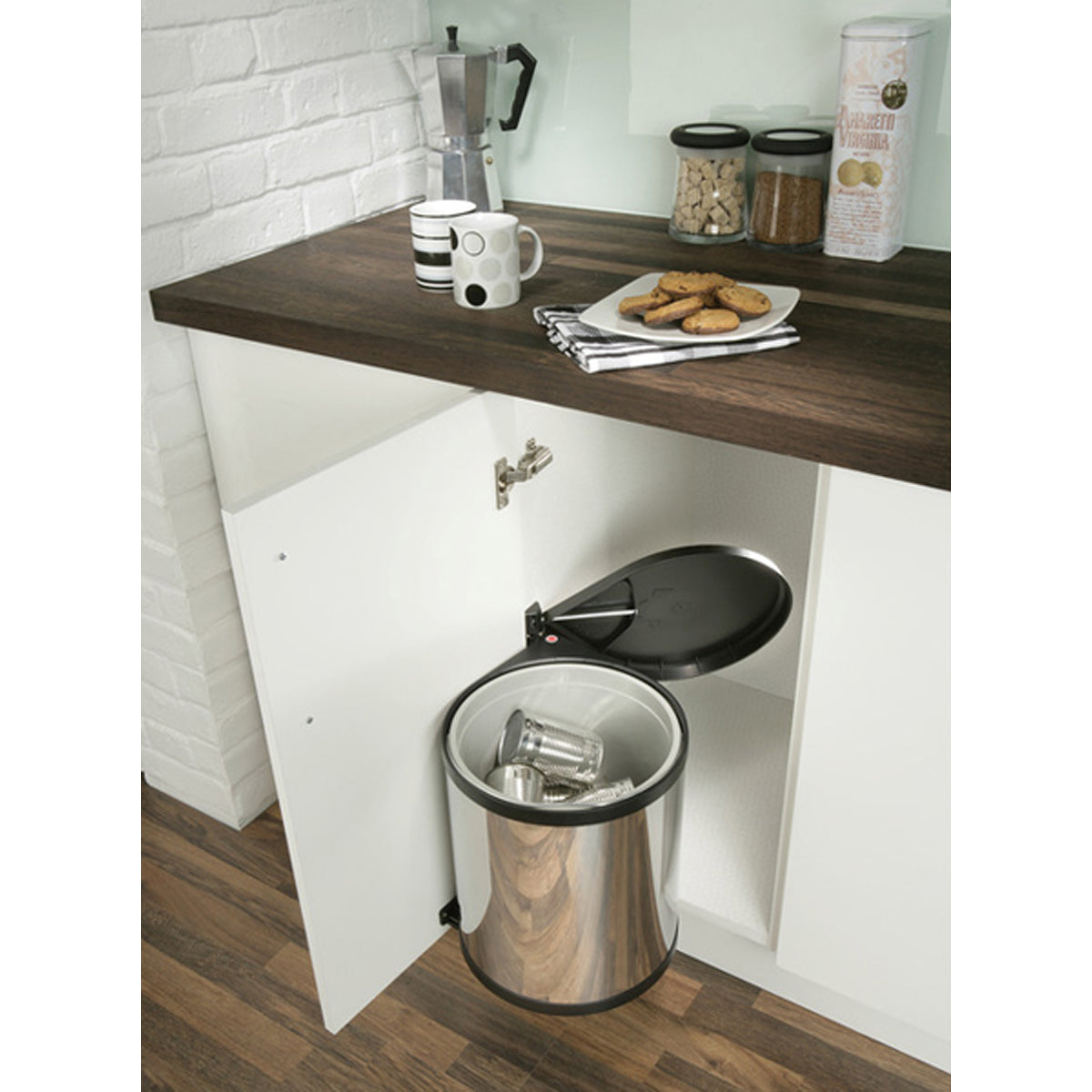HAILO WASTE BIN 400 1x15L STST