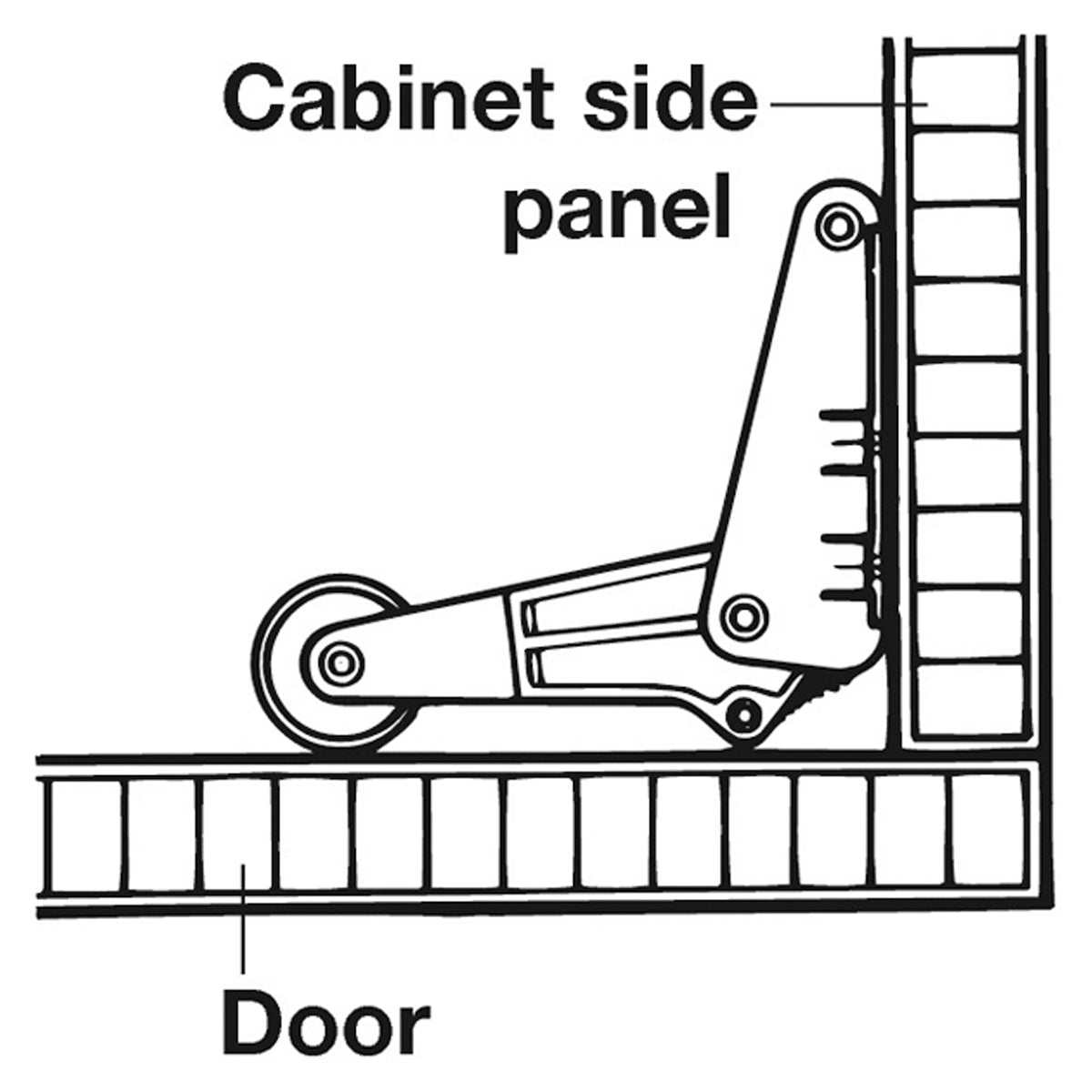 FOOT DOOR OPENER FOR HINGED DOOR