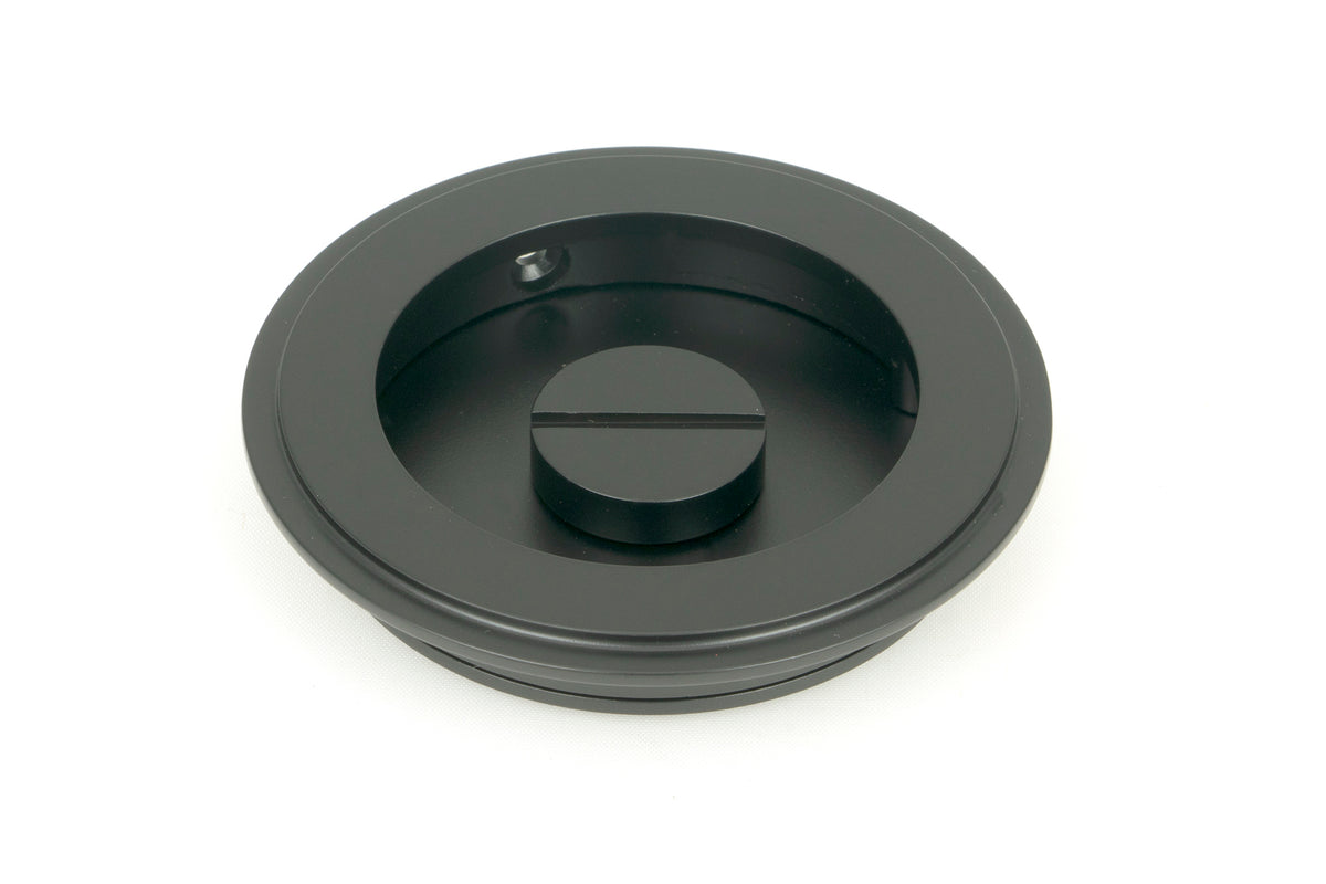 ROUND PULL PRIVACY ART DECO 75x13 MBK - 50219 by MARCHES (ANVIL) ARCHITECTURAL HARDWARE