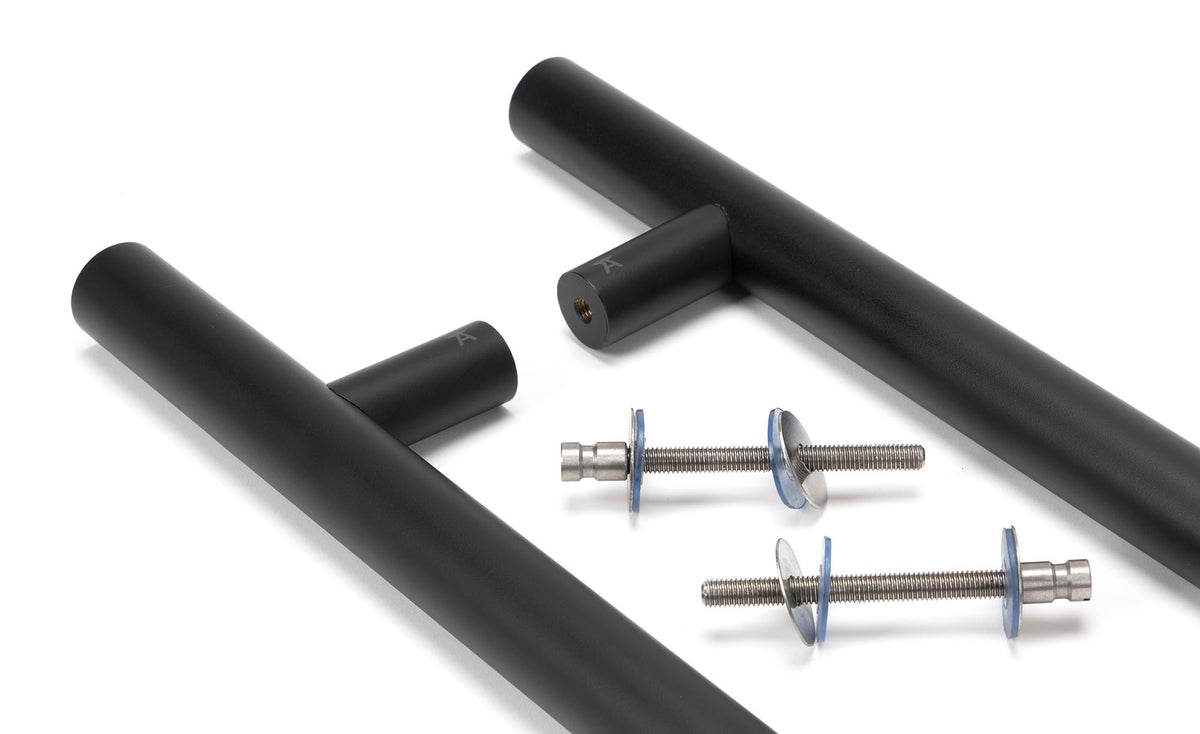 T-BAR HANDLE B2B FIX 1600HC 32x1800x80 MBK - 50268 by MARCHES (ANVIL) ARCHITECTURAL HARDWARE