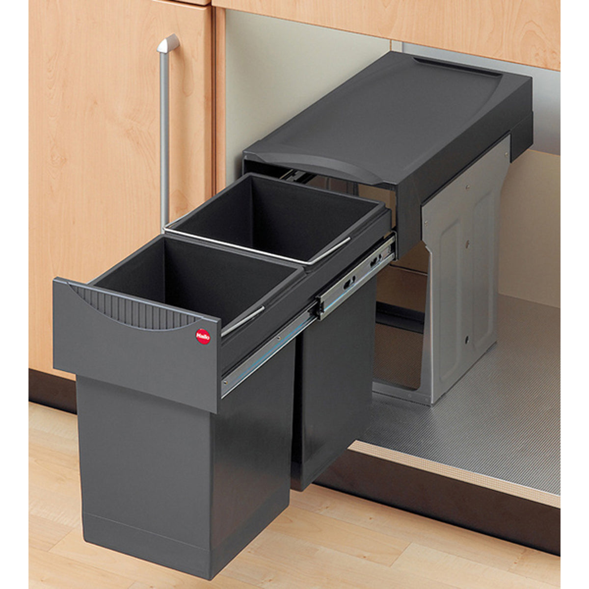 TANDEM WASTE BIN 300 2x15L DGY