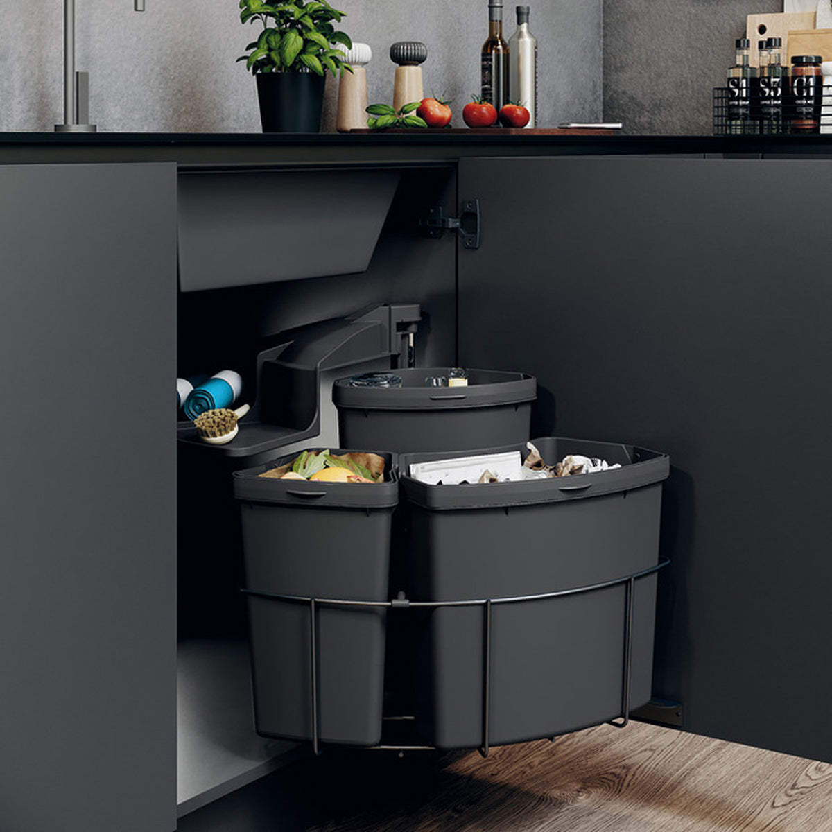 OEKO CENTRE BIN 500 1x19/12/9L LAV by HAFELE UK LTD