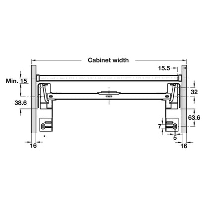 ONE2FIVE FLEX FRAME TBX REC 600 LGY