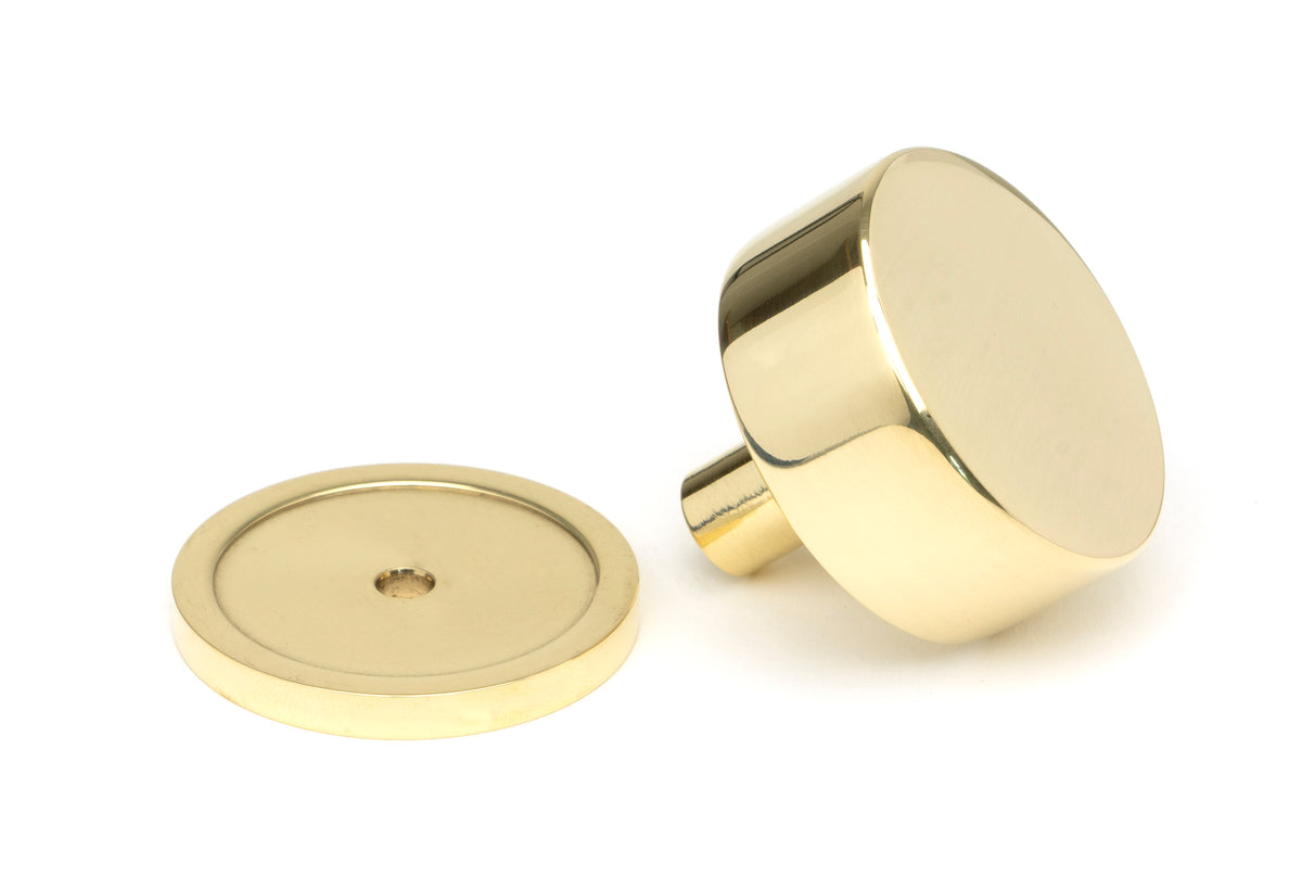 KELSO CABINET KNOB PLAIN 38x32 PBR - 50298 by MARCHES (ANVIL) ARCHITECTURAL HARDWARE