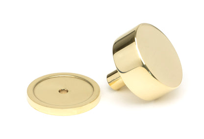 KELSO CABINET KNOB PLAIN 38x32 PBR - 50298 by MARCHES (ANVIL) ARCHITECTURAL HARDWARE