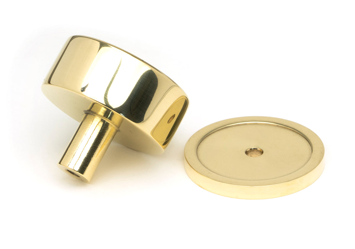 KELSO CABINET KNOB PLAIN 38x32 PBR - 50298 by MARCHES (ANVIL) ARCHITECTURAL HARDWARE