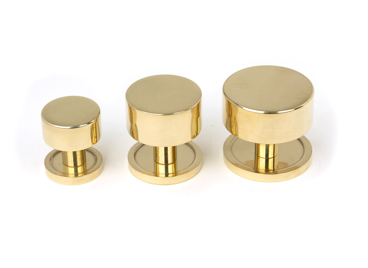 KELSO CABINET KNOB PLAIN 38x32 PBR - 50298 by MARCHES (ANVIL) ARCHITECTURAL HARDWARE