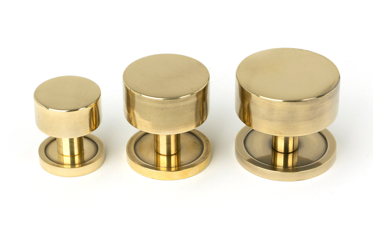 KELSO CABINET KNOB PLAIN 25x25 AGBR - 50304 by MARCHES (ANVIL) ARCHITECTURAL HARDWARE