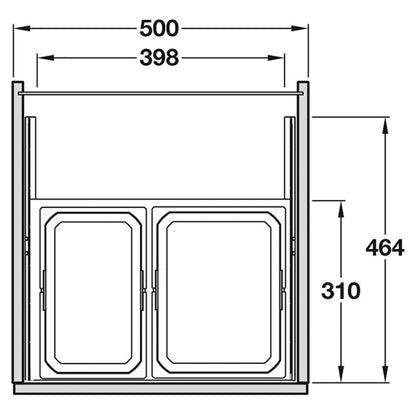 VS ENVI SPS BIN 500 2x7.5 1x12L