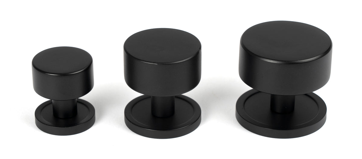 KELSO CABINET KNOB PLAIN 25x25 MBK - 50337 by MARCHES (ANVIL) ARCHITECTURAL HARDWARE