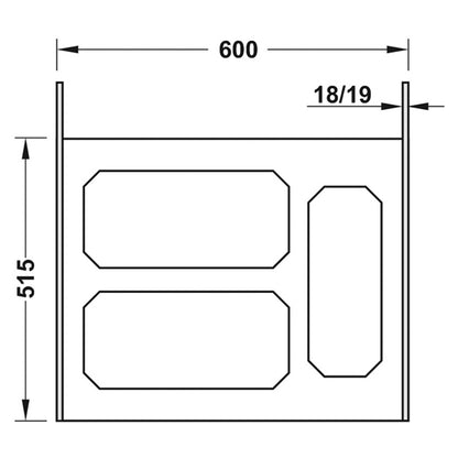 VS ENVI SPACE XX WASTE BIN 515x600