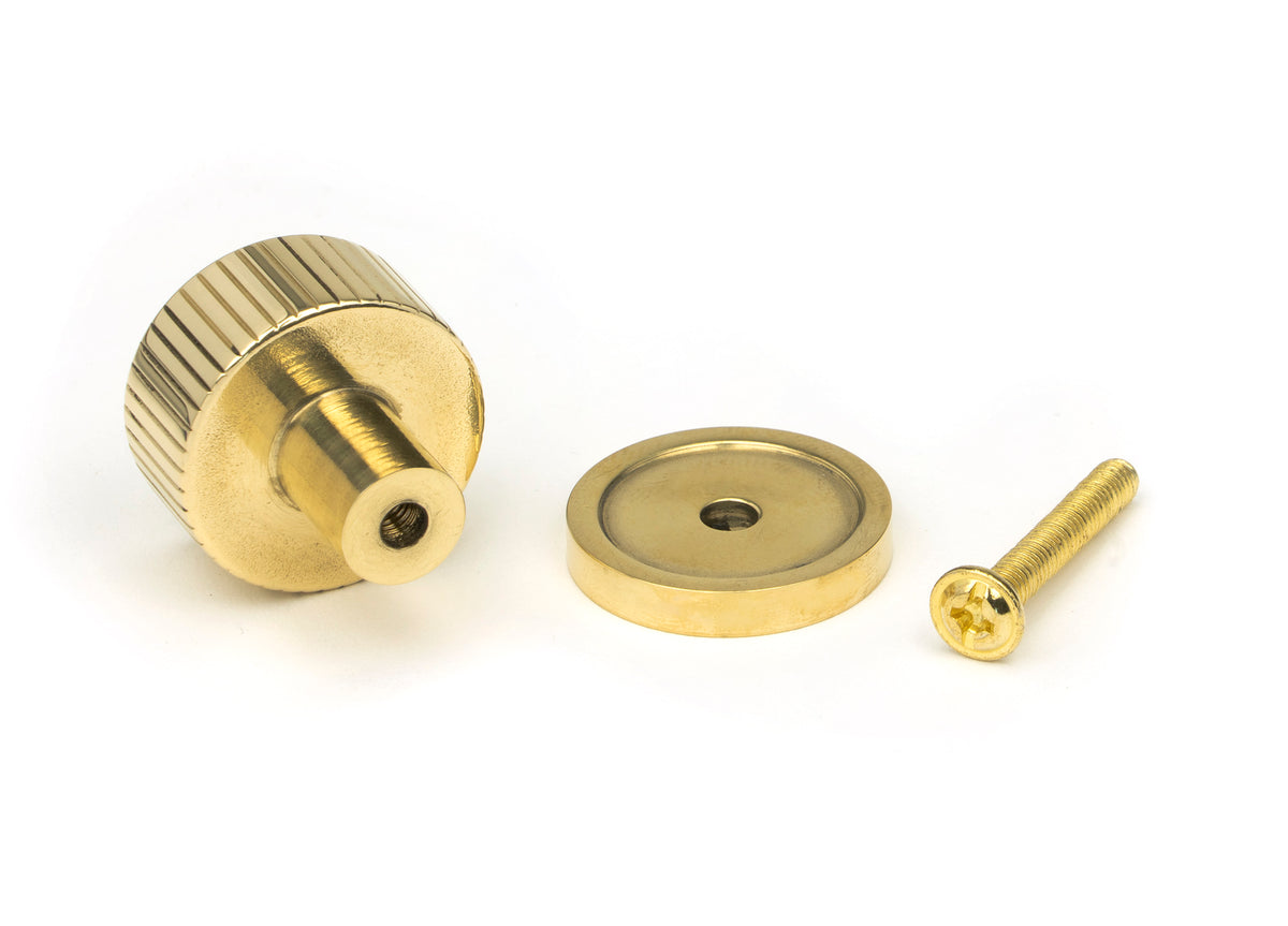 JUDD CABINET KNOB PLAIN 25x25 PBR - 50361 by MARCHES (ANVIL) ARCHITECTURAL HARDWARE