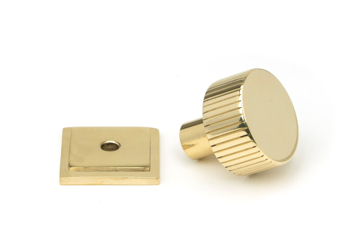JUDD CABINET KNOB SQUARE 25x25 PBR - 50363 by MARCHES (ANVIL) ARCHITECTURAL HARDWARE