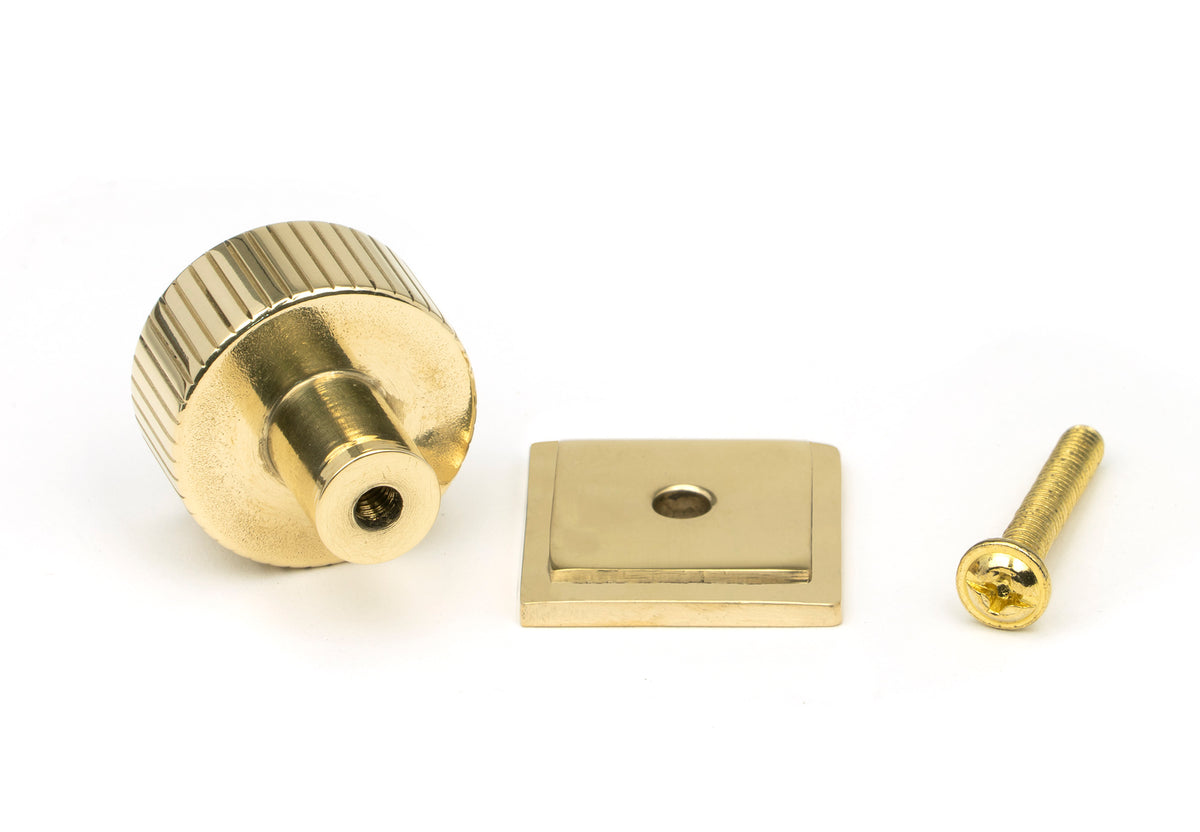 JUDD CABINET KNOB SQUARE 25x25 PBR - 50363 by MARCHES (ANVIL) ARCHITECTURAL HARDWARE