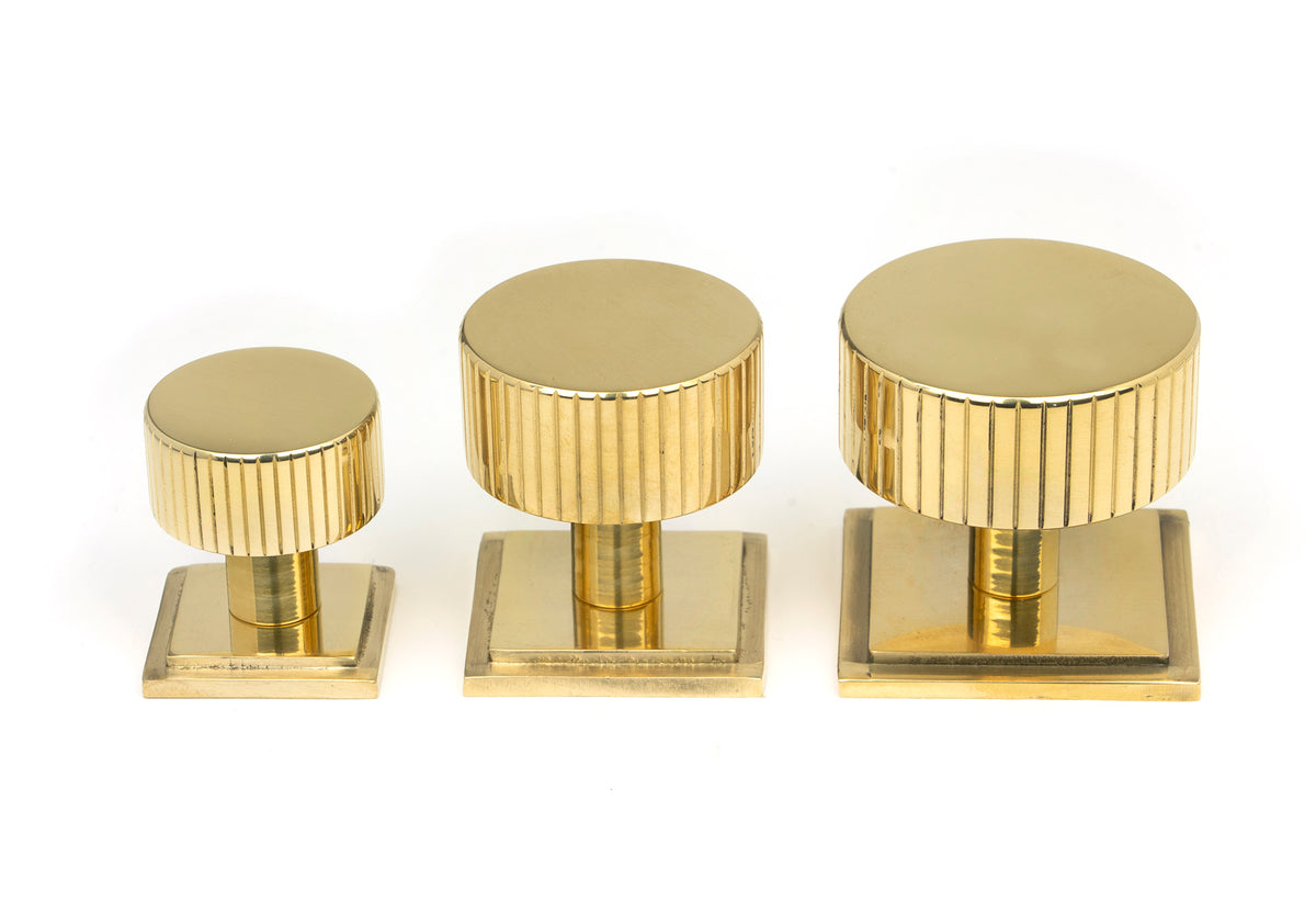 JUDD CABINET KNOB SQUARE 25x25 PBR - 50363 by MARCHES (ANVIL) ARCHITECTURAL HARDWARE