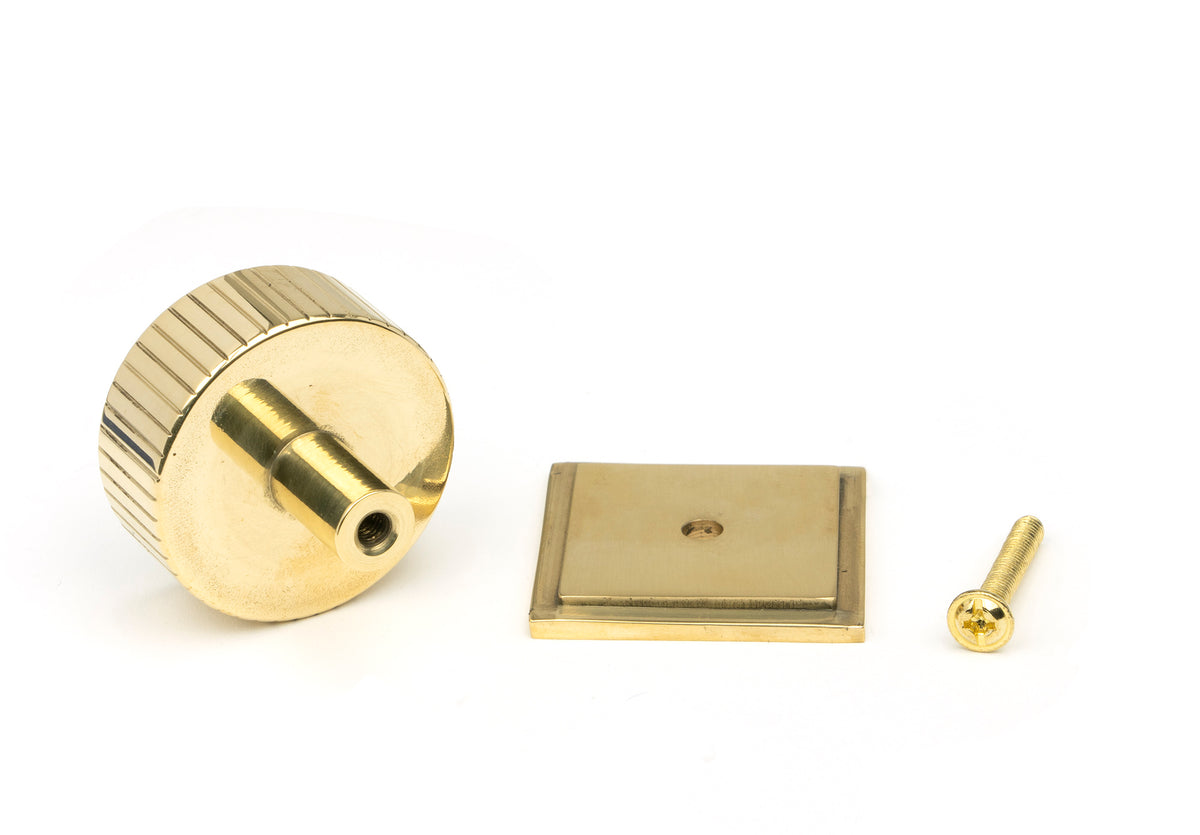 JUDD CABINET KNOB SQUARE 38x32 PBR - 50369 by MARCHES (ANVIL) ARCHITECTURAL HARDWARE