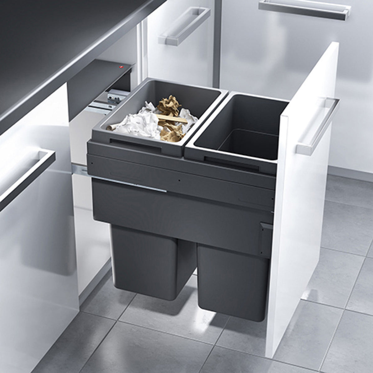 HAILO EURO_CARGO BIN 2x38L 500 DGY by HAFELE UK LTD