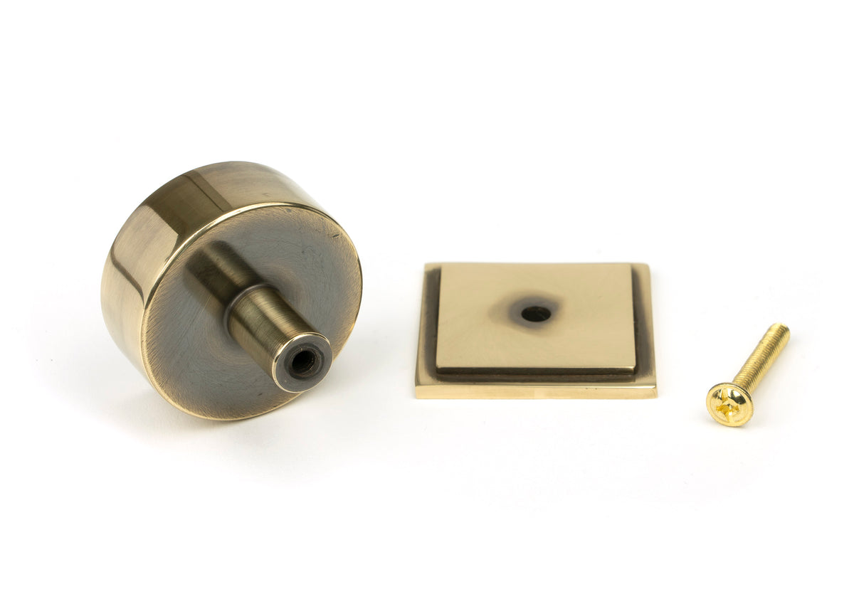 KELSO CABINET KNOB SQUARE 38x32 AGBR - 50375 by MARCHES (ANVIL) ARCHITECTURAL HARDWARE
