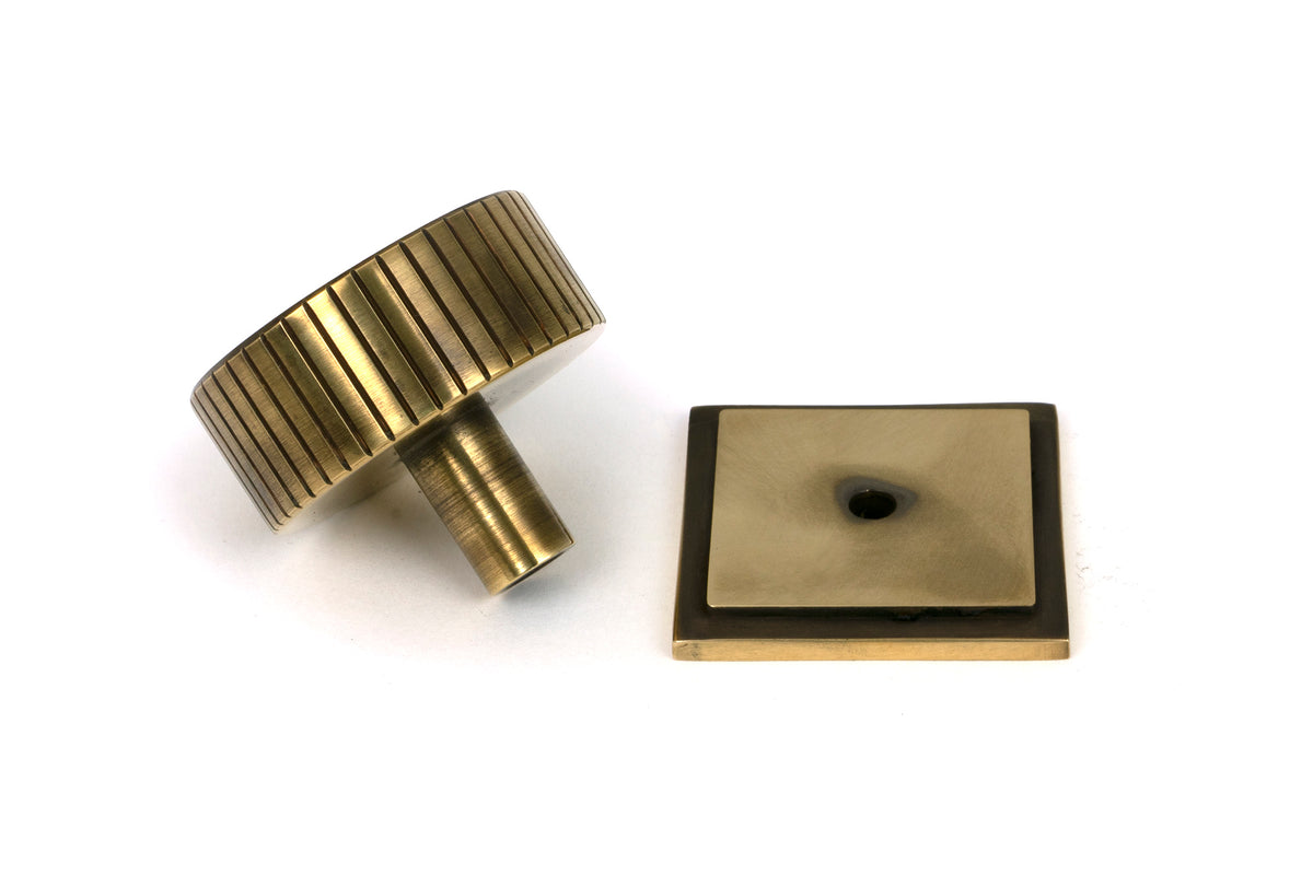 JUDD CABINET KNOB SQUARE 38x32 AGBR - 50385 by MARCHES (ANVIL) ARCHITECTURAL HARDWARE