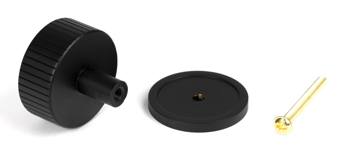 JUDD CABINET KNOB PLAIN 38x32 MBK - 50430 by MARCHES (ANVIL) ARCHITECTURAL HARDWARE