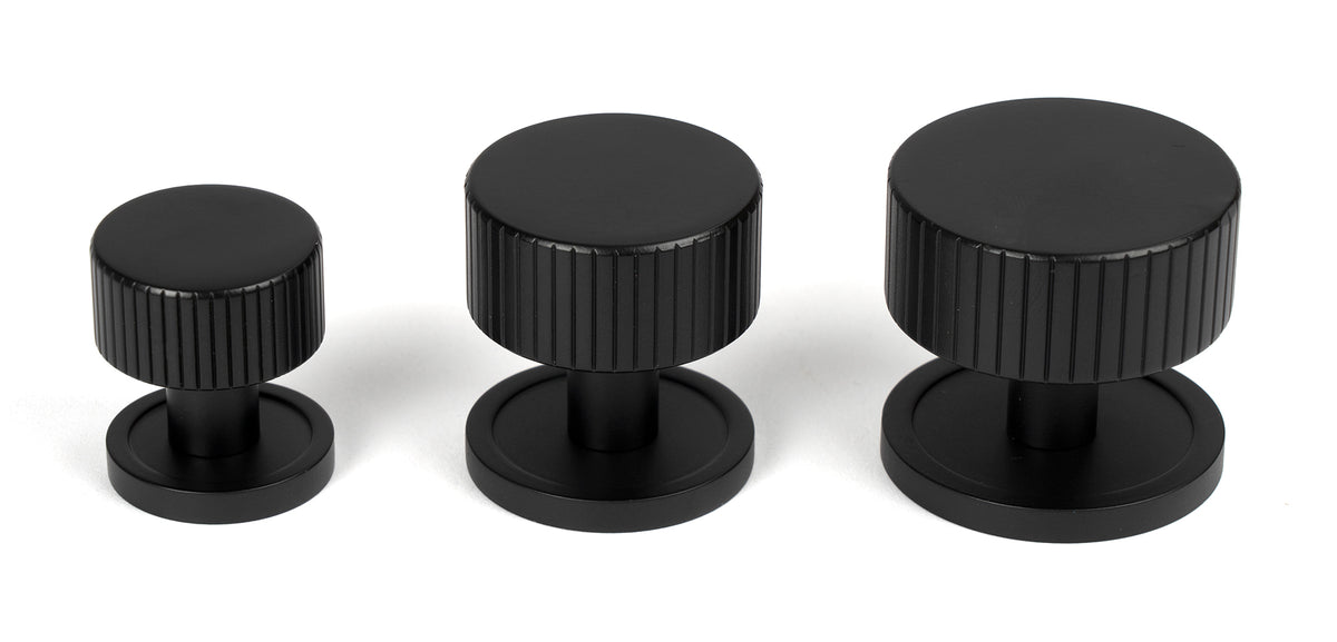 JUDD CABINET KNOB PLAIN 38x32 MBK - 50430 by MARCHES (ANVIL) ARCHITECTURAL HARDWARE
