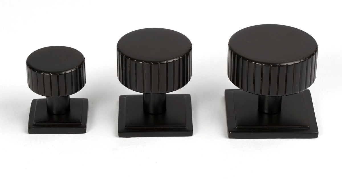 JUDD CABINET KNOB SQUARE 38x32 AGBZ - 50456 by MARCHES (ANVIL) ARCHITECTURAL HARDWARE