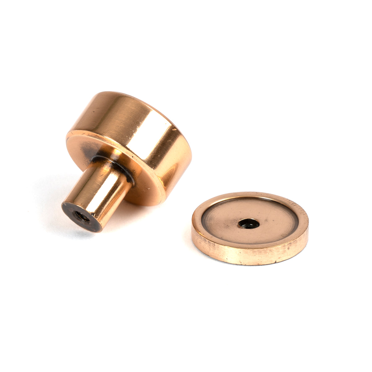 KELSO CABINET KNOB PLAIN 25x25 PBZ - 50460 by MARCHES (ANVIL) ARCHITECTURAL HARDWARE