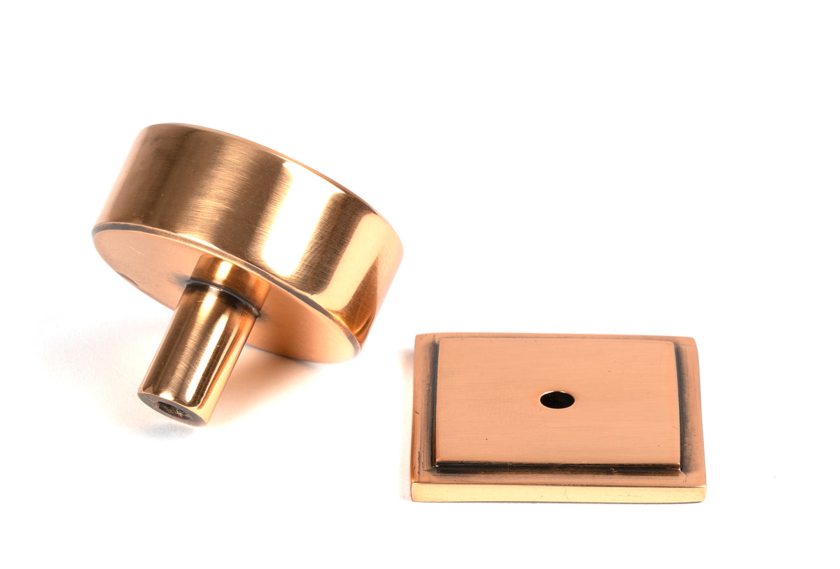 KELSO CABINET KNOB SQUARE 38x32 PBZ - 50468 by MARCHES (ANVIL) ARCHITECTURAL HARDWARE