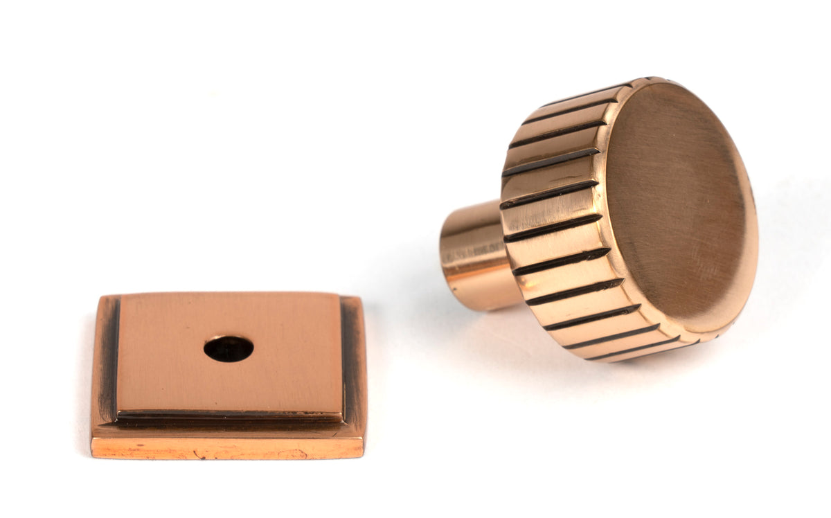 JUDD CABINET KNOB SQUARE 25x25 PBZ - 50474 by MARCHES (ANVIL) ARCHITECTURAL HARDWARE