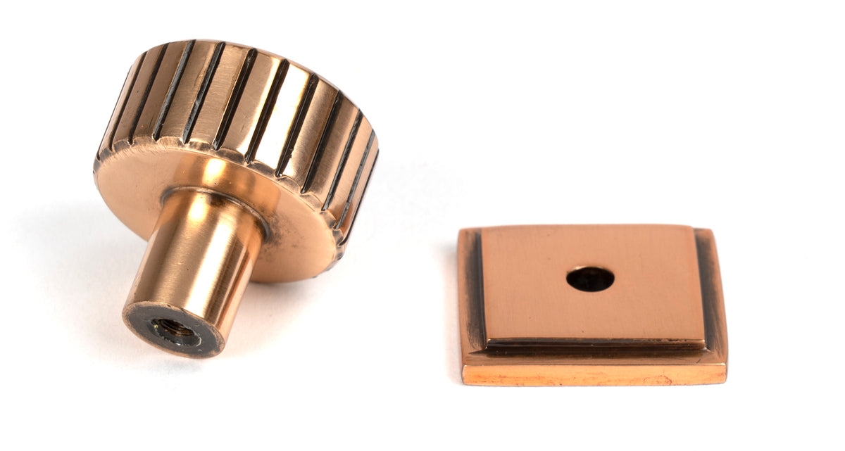 JUDD CABINET KNOB SQUARE 25x25 PBZ - 50474 by MARCHES (ANVIL) ARCHITECTURAL HARDWARE