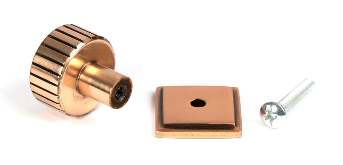 JUDD CABINET KNOB SQUARE 25x25 PBZ - 50474 by MARCHES (ANVIL) ARCHITECTURAL HARDWARE