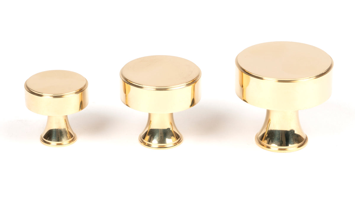 SCULLY CABINET KNOB 25x25 PBR - 50484 by MARCHES (ANVIL) ARCHITECTURAL HARDWARE