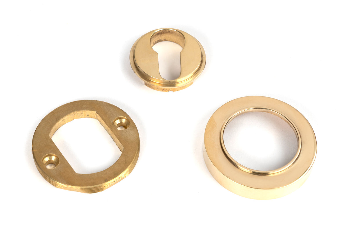 ESCUTCHEON ROUND EURO CNC PLAIN 53x8 PBR - 50592 by MARCHES (ANVIL) ARCHITECTURAL HARDWARE