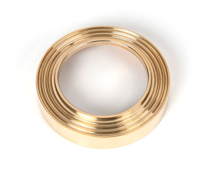 ESCUTCHEON ROUND EURO CNC BEEHIVE 53x8 PBR - 50594 by MARCHES (ANVIL) ARCHITECTURAL HARDWARE