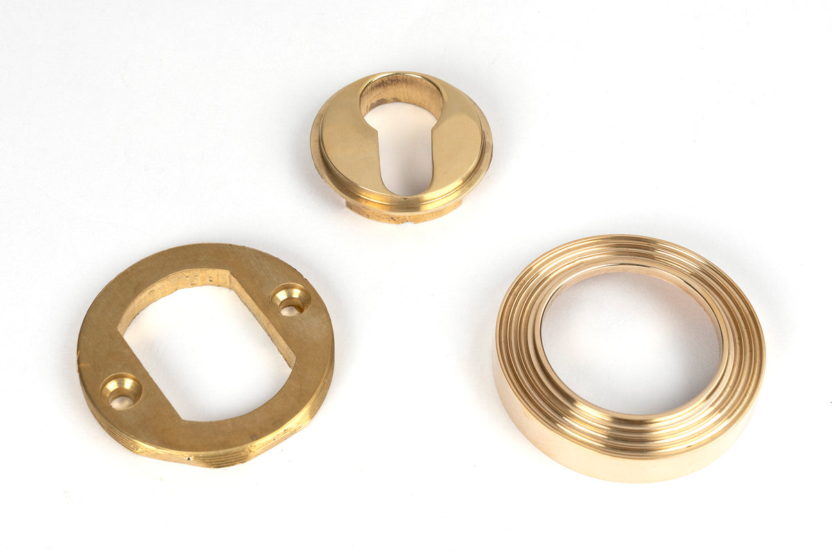 ESCUTCHEON ROUND EURO CNC BEEHIVE 53x8 PBR - 50594 by MARCHES (ANVIL) ARCHITECTURAL HARDWARE